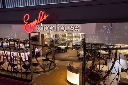 Emeril's chop house  Gone are scallop appetizers, the cauliflower, the Mache choux 