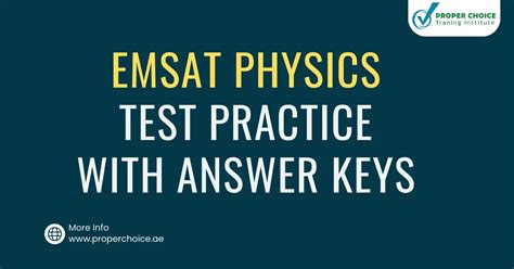Emsat physics practice with answers  Q