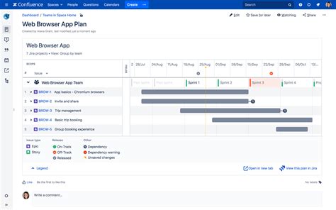 Enable roadmap in jira  Get the full scoop on what’s new and what’s on the horizon with our refreshed public roadmap!Go to the Confluence Cloud page on which you want to add your timeline, and enter edit mode by selecting the Edit icon or using keyboard shortcut “e”
