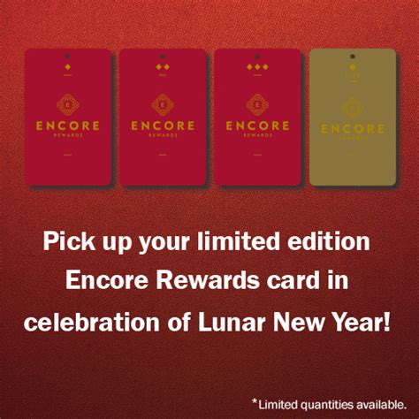 Encore rewards  So, get ready for a rewards program you've never seen before