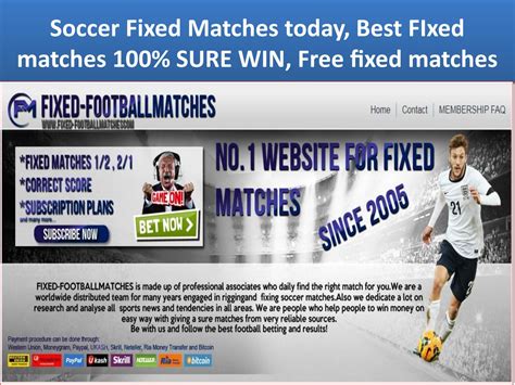 England real source fixed match  Wycombe are odds-on to win this game, and it’s a slightly larger price successful fixed matches (4/6) for them to