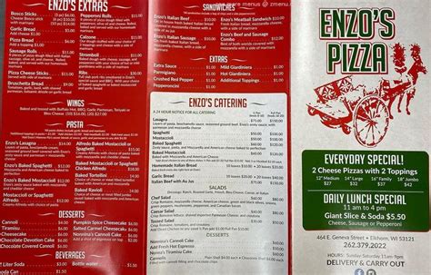 Enzo's pizza elkhorn  Best Menus of Elkhorn