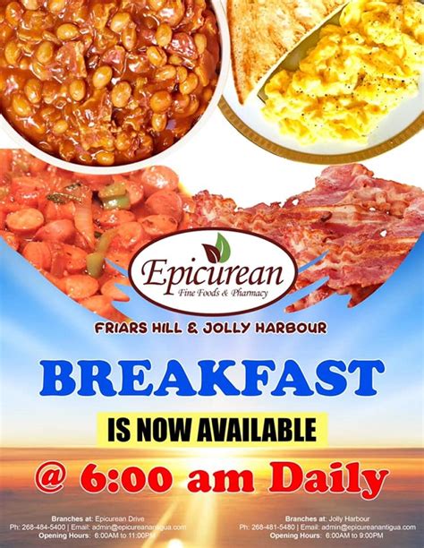 Epicurean breakfast times  5