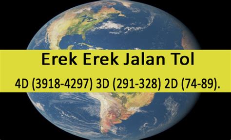 Erek erek 2d 45  Angka yang harus dimainkan adalah