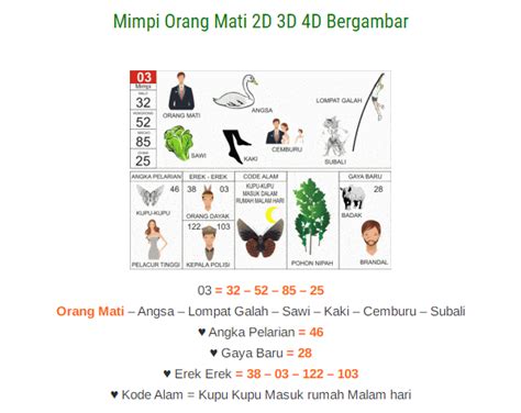 Erek erek 3d urut angka Erek Erek 1001 Erek Erek Anak kejebur ke kali (Buku Mimpi 2D Bergambar Urut Angka 00 Sampai 99)