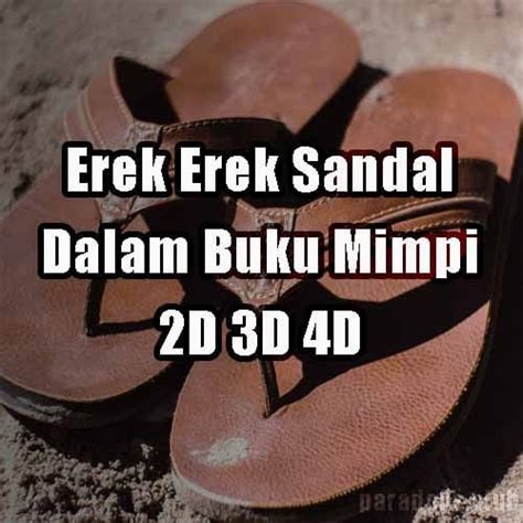 Erek erek sandal jepit 3d  3