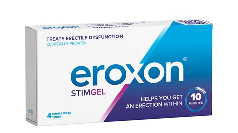 Eroxon gel  The gel contains a combination of volatile solvents which, when applied to the head of the penis, evaporate