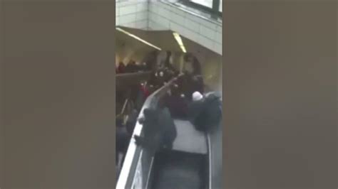 Escalator swallows person  AKA as North Korea today