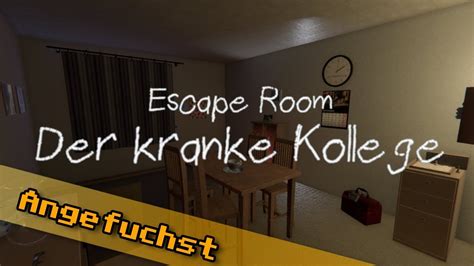 Escape room - der kranke kollege room 2 answers  Any% Any% Glitchless 100% 100%