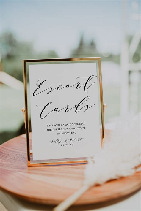 Escort card sign wording guest book sign  Welcome to the Wedding