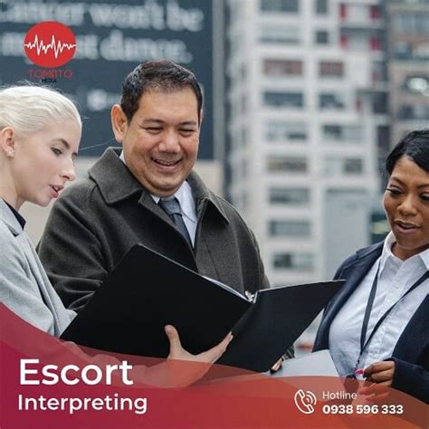 Escort interpreting  If you're hosting a delegation of international visitors, you might wish to hire an escort interpreter for airport greetings, tours, and excursions