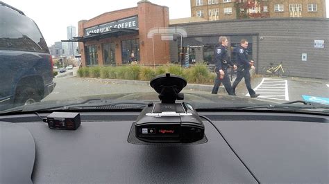 Escort max 360 picking up own cars system The range of picking up police radar is good at about 2 miles