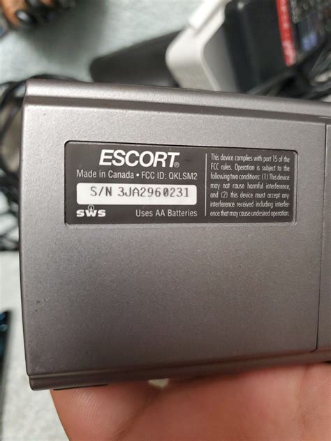 Escort solo s2 ebay  Uses 2 AA batteries