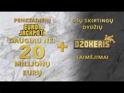 Eurojackpot džokeris EUROJACKPOT 608-ojo tiražo laimėjimai