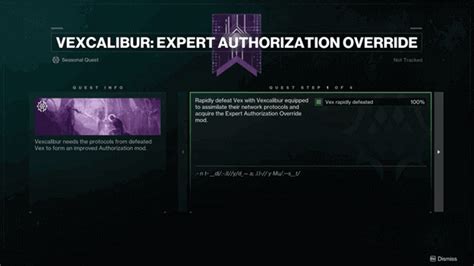 Excalibur expert authorization override mystery  • Completed on same character as previous cat drop