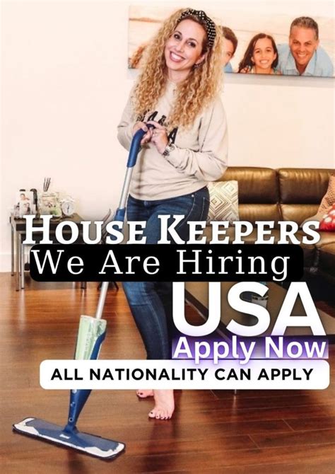 Executive housekeeper jobs  40 hours per week