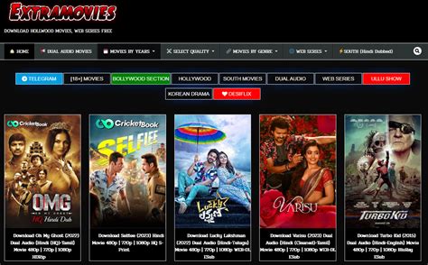 Extramovies Extramovies is a popular Torrent website where you get a huge collection of new movies to download for free