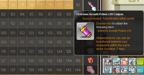 Extreme growth potion rates  I remember it saying that before it expired on my character