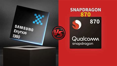 Exynos 1380 vs snapdragon 870 29% higher GPU clock speed than Snapdragon 870 (950 vs 645 MHz)