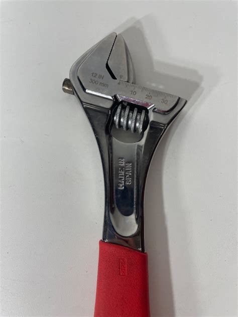 Fadh12b Bc382 Snap-on Tools Red 12 Soft Flank Plus Adjustable Wrench Fadh12b