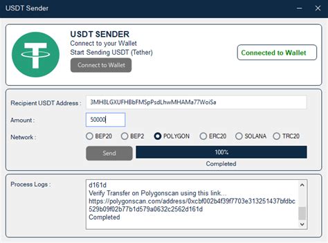 Fake usdt sender software  TRC20, ERC20, and polygon