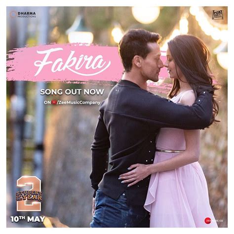 Fakira student of the year 2 mp3 song  Set as ringtone Download 