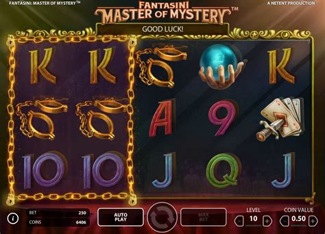 Fantasini master of mystery online  To play for real money, select your bet by increasing or decreasing the level and coin value using the plus and minus symbols at the bottom of the reels