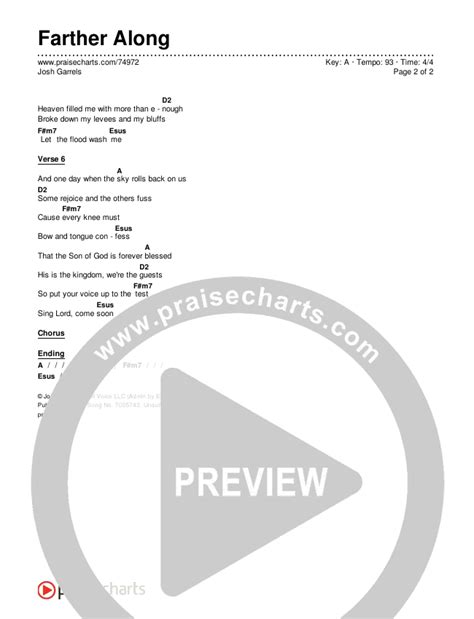 Farther along josh garrels chords  Download sheet music and search pieces in our sheet music database