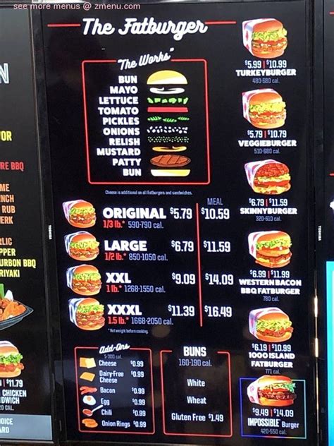 Fatburger and buffalo's express arlington menu  Are you hungry for american food? Join Fatburger 🍔 & Buffalo's Express, in