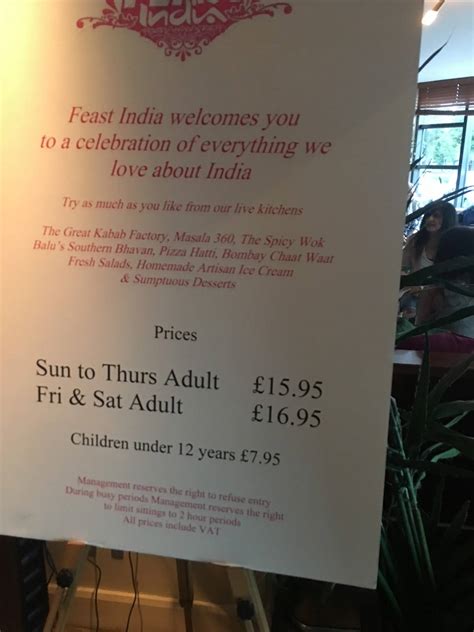 Feast india leicester price  Leicester