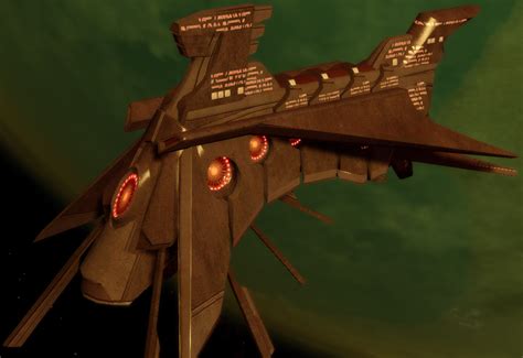 Fek'lhr k'norr escort  It is technologically equivalent to the Gorn Balaur Dreadnought