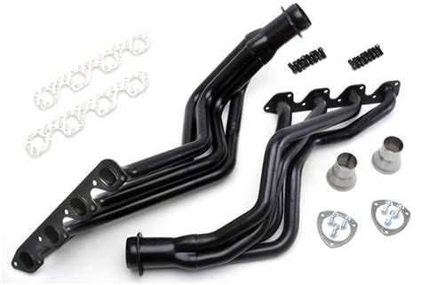 Fender well headers  Choose an option Silver Ceramic Coated Black Satin Ceramic Coated Plain Steel (raw metal) SBC Exhaust Port Shape (Review D-Port Information Tab) Choose an option Standard (Round, Square or D-Shape) D-Port