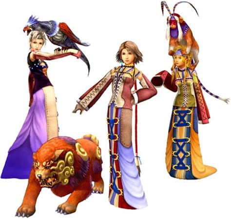 Ffx-2 dresspheres ranked Mascot and Trainer are pretty different between the three girls