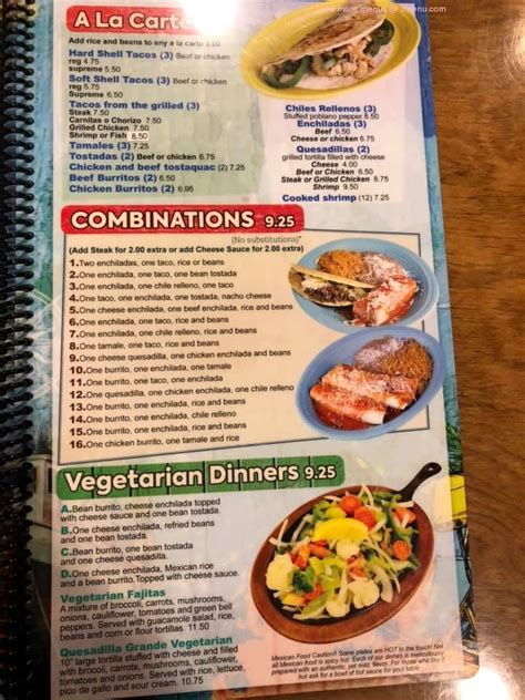 Fiesta cancun roscoe menu  740 Massachusetts St