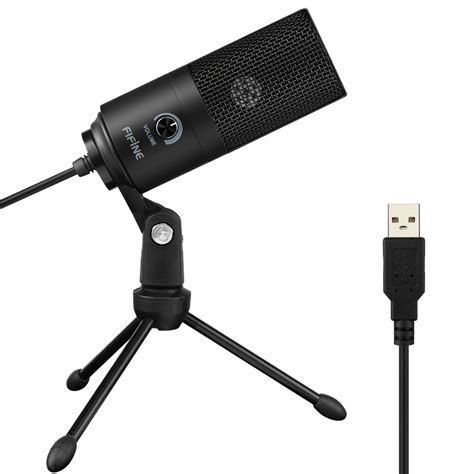 FIFINE USB Metal Microphone,Cardioid Recording MIC for Streaming Broadcast  and Videos for Laptop MAC Windows 