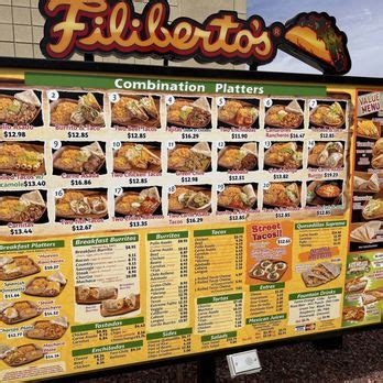 Filiberto's mexican food  Filter by rating