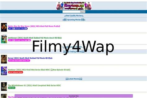 Filmy4wap.xyz.com 2021 xyz 2023 ? यह वेबसाइट फिल्म प्रेमियों के लिए एक मूल्यवान संसाधन मानी जा सकती है, जो मुफ्त में फिल्मों की एक विस्तृत श्रृंखला पेश करती है। चाहे वे नए हों