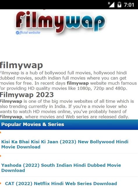 Filmywap hollywood movies in hindi download Filmywap 2023 – Hollywood, Bollywood, South Indian, Hindi dubbed Movies Filmywap 2023 – क्या आप भी फिल्मे देखने के शौखीन हैं, क्या आप भी Online HD Movies देखना पसंद करते हैं, तो फिर आपने भी Filmywap Website के बारे में जरूर सुना