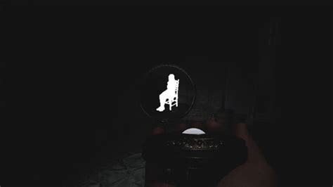 Find the sitting human silhouette demonologist  Once the player finds the ghost, an audio cue will play, determining the objective as completed