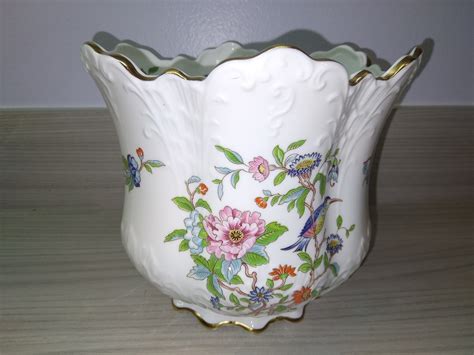 Fine bone china cachepots  Halcyon Days Al Fresco $60 - $595