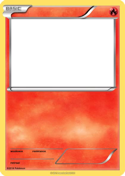 Fire pokemon card template  Of course if you want to actually