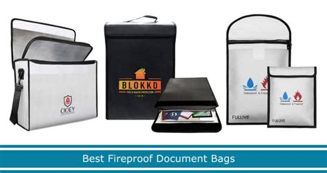 FKWin Fireproof Document Bag with Lock - Portable Important Document  Organizer, Waterproof Document Safe, Fire Proof Document Storage, Safe Bag  for