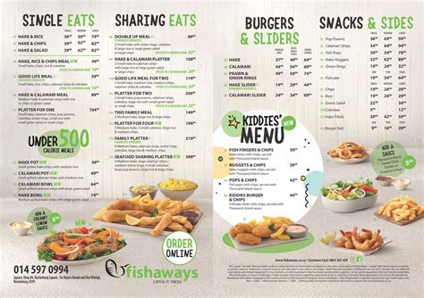 Fishaways welkom menu  Get things done with Snupit