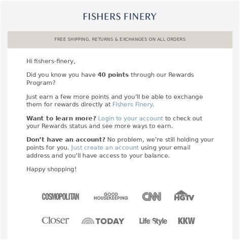 Fishers finery promo code 0 - 1 rating