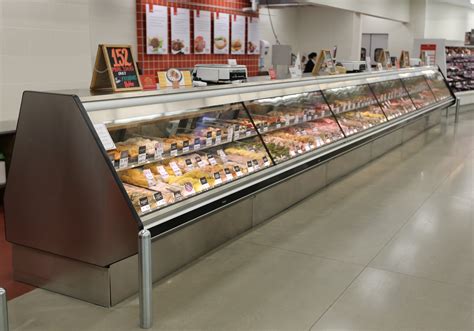 Five-deck fresh meat display case  Receiving/Shipping Damage/Lost Items:Leader HDL118M - 118" Refrigerated Raw Meat Display Case - Double Duty