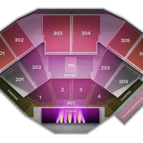 Fivepoint amphitheater seating chart  Seats here are tagged with: has an obstructed view of the stage has awesome sound has extra leg room has ok sound is a folding chair is padded