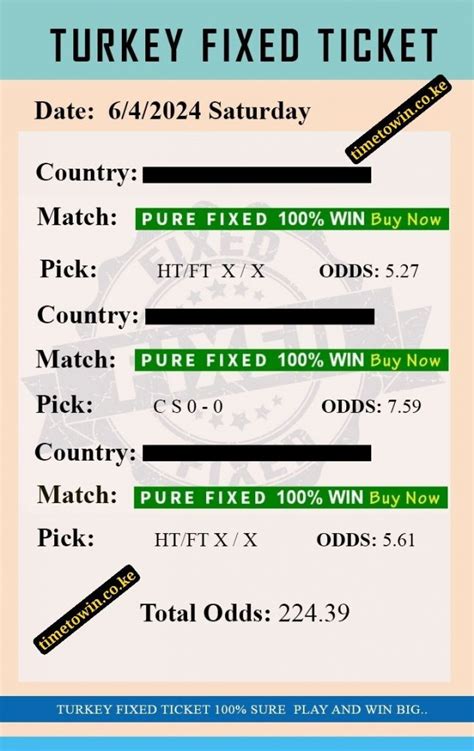 Fixed combo matches 100 sure  As a result of hard-working with trustable sources, 1x2fixed