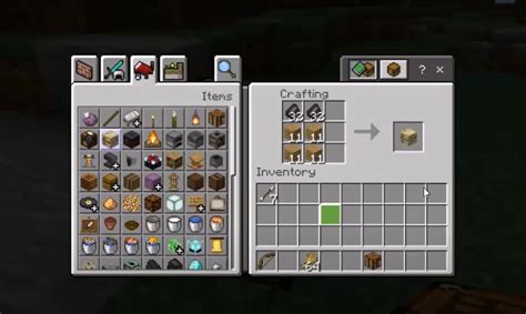 Fletching table minecraft recipe  First, open your crafting table so that you have the 3x3 crafting grid that looks like this: 2