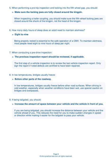 2024 Florida DMV CDL Test Cheat Sheet. 99 pass rate!