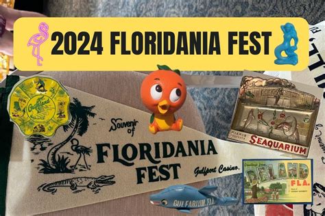 Floridania fest  The Floridania Fest is the ultimate marketplace for vintage Florida souvenirs, postcards, books, shirts, decorative items and art